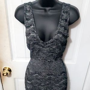 Pewter cocktail dress